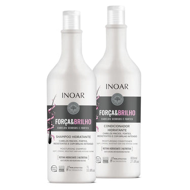 Inoar - Strength&Shine Kit – Shampoo 1L + Conditioner 800ml